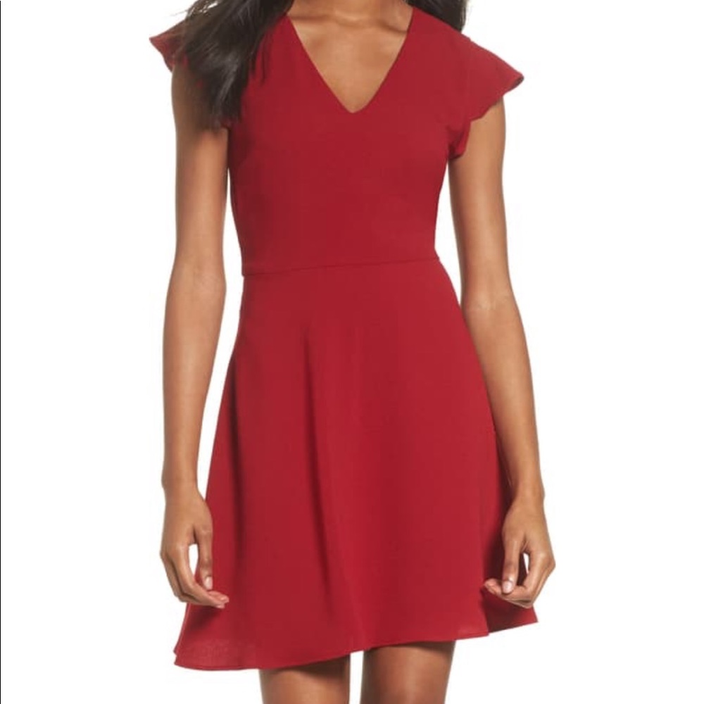 Charles Henry Fit & Flare Dress